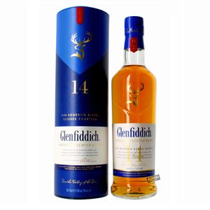 Glenfiddich 14 Jahre Bourbon Barrel Reserve 0,70 Ltr. Flasche, 43% vol.