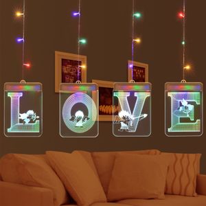 LED Lichterkette LOVE Schild, Romantische Bunt LED Lichterketten für Party Vorschlag Hochzeit Verlobung Vorschlag Deko Hochzeitsantrag Dekoration