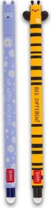 LEGAMI 2er Set Gel Stift BEE Biene und Hippo Nilpferd Stärke 0,7mm