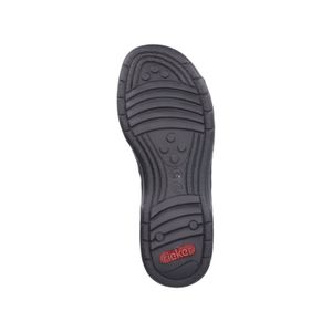 Rieker Damen Sandale Leder überzogene Schnalle Klettverschluss 64561, Größe:41 EU, Farbe:Schwarz