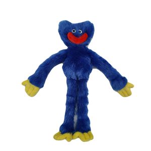 Poppy Playtime Huggy wuggys Plüschtier Monster Horror Weihnachtspuppen Geschenke für Spielefans Geburtstag 30cm (Blau)