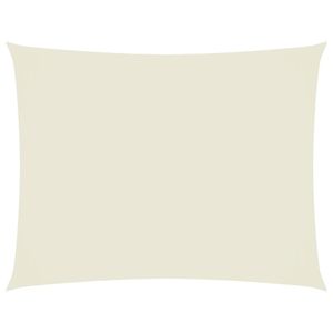 vidaXL Sonnensegel Oxford-Gewebe Rechteckig 2,5x3,5 m Creme