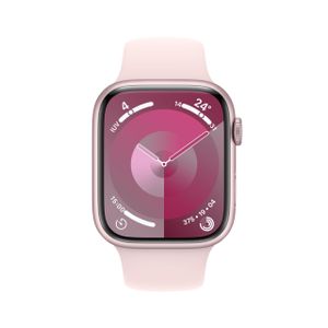 Apple Watch Series 9 Aluminium Rosé Rosé 45 mm SM 130-180 mm Umfang Hellrosa GPS + Cellular