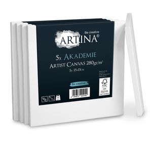 sada 5 pláten Artina Academy Stretcher 15x15 cm