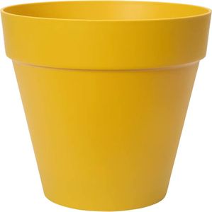 elho® Loft Pflanzkübel Urban 40 Ockergelb mit Rollen Ø 39 cm - Kunststoff