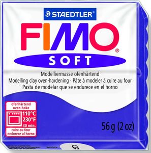 Modelliermasse Fimo soft 56g pflaume Packung mit 10 Stück
