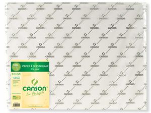 CANSON Zeichenpapier "C" à Grain 180 g/qm 500 x 650 mm 5 Bögen