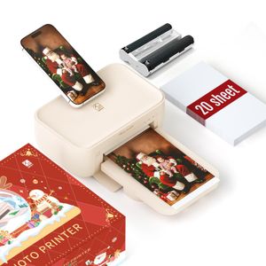 HPRT CP4100: Mini fototiskárna s WLAN a 20 listy fotopapíru - ideální na večírky a jako dárek