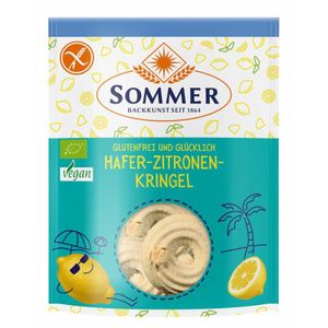 Sommer Glutenfrei und Glücklich Hafer-Zitronen-Kringel -- 100g x 8 - 8er Pack VPE