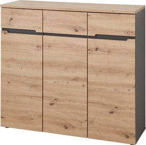 Memphis Schuhschrank Artisan Eiche / Graphit