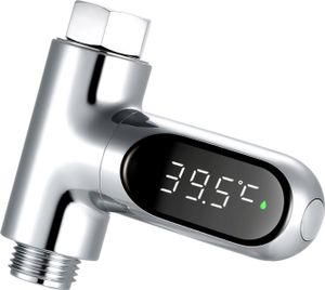 LED-Digital-Dusche-Temperaturanzeige 0  100°C Baby-Badewasser-Thermometer Celsius / Fahrenheit-Anzeige 360°C drehbarer Schirm fuer Hauptkueche-Badezimmer