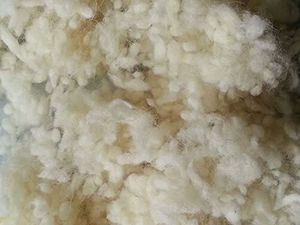 Schurwollkügelchen aus 100 % Schafschurwolle, natur, 1 kg