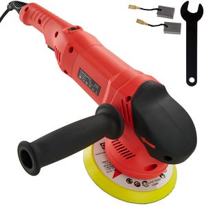 3-teiliges Exzenter Poliermaschinen-Set 710 W mit Stabgriff