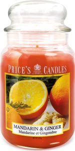 Price's Candles Duftkerze im großen Glas 630 gramm - Mandarin & Ginger