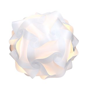 kwmobile DIY Puzzle Lampe Lampenschirm - Deckenlampe Pendelleuchte Schirm Teile - Jigsaw Puzzlelampe min. 15 Designs Ø ca. 20 cm - Gr. S in Weiß