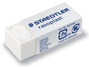 STAEDTLER Kunststoff Radierer rasoplast B30 weiß