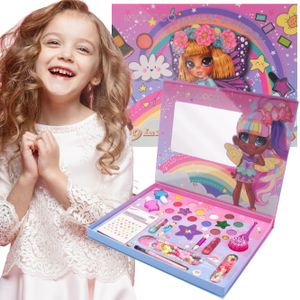 Zestaw do makijażu biżuteria Paletka cieni do makijażu Szminka Naklejki na paznokcie Biżuteria Make Up Lusterko Sun Baby
