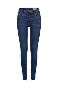 Esprit Jeans Damen Recycelt: Shaping-Jeans mit Organic Baumwolle Blau blue dark wash 120EE1B320-901