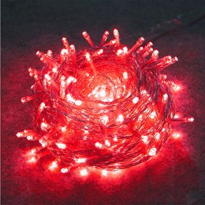 10M 100LEDs, 8 Lichtmodi, IP44 Wasserdichte LED Weihnachten Lichterkette, Garten Streifen Licht, Innendeko Licht, Party Beleuchtung, Rot