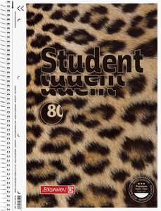 BRUNNEN 106752804 Collegebl A4 Lin28 Flock Leopard