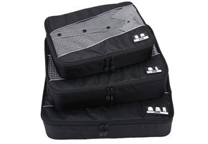 Premium Kofferorganizer 3-teiliges Packtaschen Set - Reise Packsystem mit Kleidertasche Hemdentasche Wäschetasche