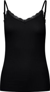 fransa FRHIZAMOND 4 Strap top Damen Top Kurzarm Shirt Basic mit Stretch-Anteil und Rundhalsausschnitt unifarben