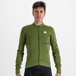 SPORTFUL Langarm Fahrradtrikot für den Winter - MONOCROM THERMAL - Grün L