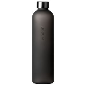 Trinkflasche 1L Sport Flasche Schraubverschluss BPA frei für Kohlensäure Vinsun