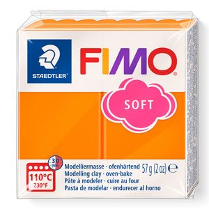 FIMO, Modelliermasse, Knete mandarine soft normal