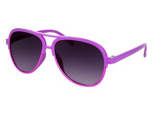 Sportliche Vintage Kinder Pilotenbrille Sonnenbrille Viper , Variante wählen:K-105 lila pink