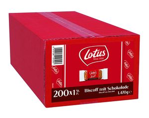 Lotus Original Karamellgebäck 200 einzeln verpackte Kekse 1470g
