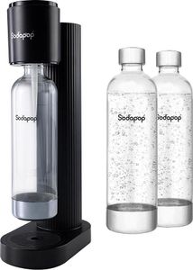 SODAPOP Wassersprudler Cooper, schwarz, 3x 850ml PET-Flasche