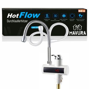 HotFlow Durchlauferhitzer elektrischer Wasserhahn Küche Bad LED Temperaturanzeige