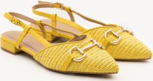 Buonarotti - Slingback Gelb Canvas Schnalle - 39 EU -