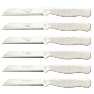 Solingen Messer Allzweckmesser Weiß Flitter Obstmesser Sehr Scharf Schälmesser, Stückzahl:6 Stück