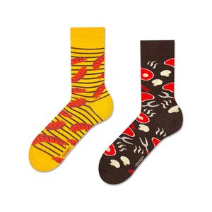 Herrensocken "Grill", Größe 41-46, bunte Socken mit lustigem Muster