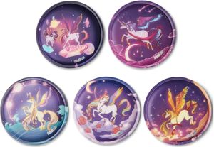 Ergobag Kletties Pegasus 5-tlg., Klettmotive, austauschbar
