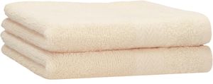 Betz 2 Stück Duschtücher 70 x 140 cm PREMIUM 100% Baumwolle Liegetuch Strandtuch   Farbe: beige