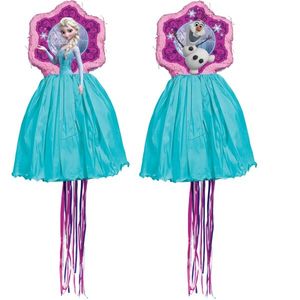 Gefrorene Piñata Elsa67 cm Mädchen rosa/hellblau