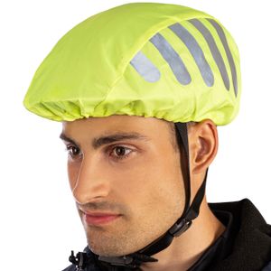 AVANA Regenschutz für Fahrradhelm reflektierende Abdeckung Reflektoren Helmüberzug wasserdichter Regenüberzug