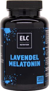 ELC Nutrition Lavendel Melatonin 180 Kapseln | Lavendel Pulver | Melissenblatt | Nahrungsergänzungsmittel | Supplements