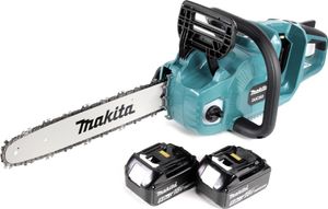Makita DUC 353 T2 Akku Kettensäge 36V ( 2x18V ) Brushless 35 cm + 2x 5,0 Ah Akku - ohne Ladegerät Makita DUC 353 T2 Akku Kettensäge 36V ( 2x18V ) Brushless 35 cm + 2x 5,0 Ah Akku - ohne Ladegerät