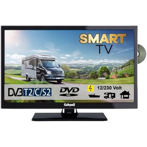 Gelhard GTV2422I Smart TV 24 Zoll DVB/S/S2/T2/C, DVD, USB, 12V 230 Volt WLAN
