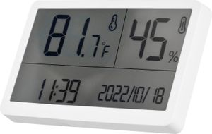 Luftfeuchtigkeitsmessgerät Raumthermometer - Digitaler Raumluftfeuchtigkeitssensor Raumthermometer mit Temperatur-Feuchtigkeitsüberwachung, genaues Hygrometer Thermometer Messgerät für Haus Gewächshaus Weinkeller