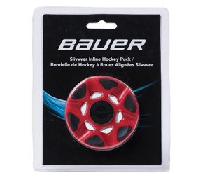 Bauer SlivVver - Rollerhockeypuck, Farbe:rot