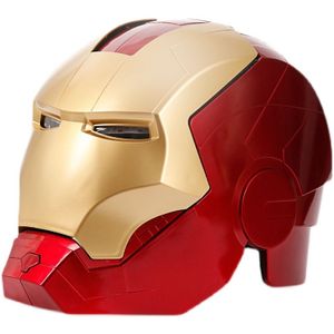 Kinder Größe Marvel Avengers Iron Man Helm Cosplay 1:1 Licht Led Ironman Maske PVC Action Figur Spielzeug