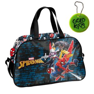 Sporttasche Kinder für Mädchen & Jungen - Umhängetasche mit Spiderman Motiv - Schwimmtasche mit verstärktem Boden - Trainingstasche