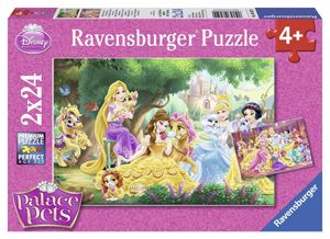 2 x 24 Teile Ravensburger Kinder Puzzle Disney Prinzessinnen Palace Pets 08952