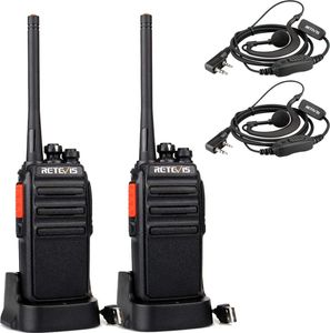 Retevis RT24V Freenet Funkgeräte, 6 Kanäle Wiederaufladbares Walkie-Talkie mit Energiesparfunktion, mit Headset und USB-Ladestation für Hausgebrauch