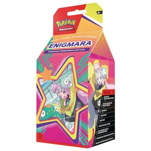 Pokemon Premium-Turnierkollektion Enigmara (1 holografische Vollbildkarte, 3 holografische Karten & 6 Boosterpacks)